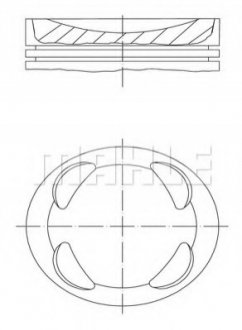 081PI00104001 MAHLE / KNECHT Поршень