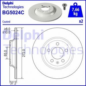 BG5024C Delphi Гальмівний диск