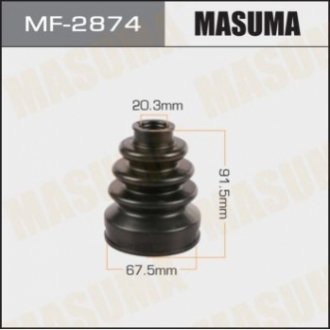 MF2874 MASUMA Пыльник ШРУСа HONDA CIVIC VIII (05-12), HONDA JAZZ II, HONDA CIVIC VII (MF2874) MASUMA