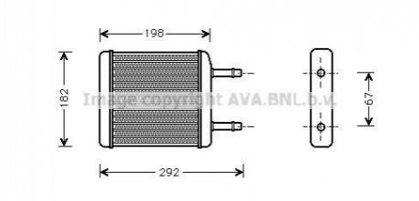 DW6024 AVA COOLING Радиатор отопителя салона Daewoo Matiz 98>