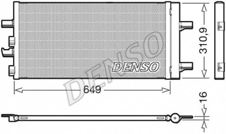 DCN05104 DENSO Конденсер кондиционера