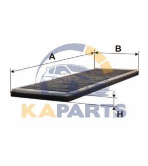 WP6801 WIX FILTERS CABIN CARBON FILTER