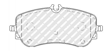 FVR5068 FERODO Колодки гальмівні дискові (комплект 4 шт)
