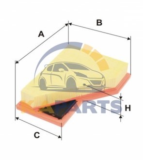 WA9647 WIX FILTERS Фильтр повітряний