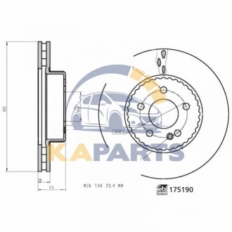 175190 FEBI BILSTEIN Диск гальмівний
