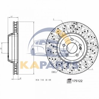 175122 FEBI BILSTEIN Диск гальмівний