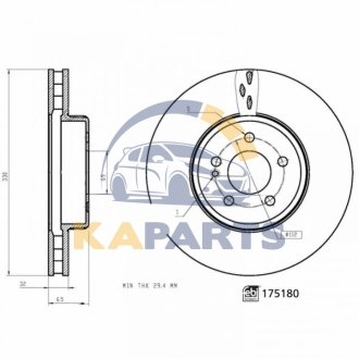 175180 FEBI BILSTEIN Диск гальмівний
