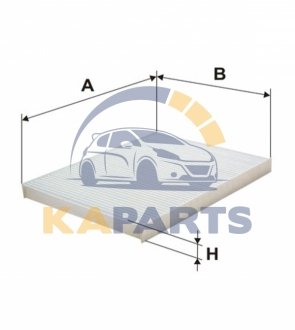 WP2012 WIX FILTERS Фільтр салону Hyundai ix20; Kia Venga