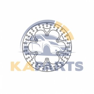 Диск гальмівний передн сталь, 318/144x5мм 6x166мм, діаметр фіксуючого отвору 10,5мм, висота 0 HONDA NT 1100 (P. European)/1100 (P.European)/1100A (P.European ABS)/1100C (Shadow Spirit)/1100C (Shadow)/ MST207