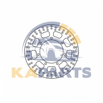 Диск гальмівний передн сталь, 300/130x5мм 7x150мм, диаметр фіксуючого отверстия 10,5мм, высота 0 KAWASAKI EN 1500/1500 (Clas. Kat)/1500 (Classic)/500 (Vulcan)/800/800 (Classic)/800 (Drifter) 1994-2008 MST210