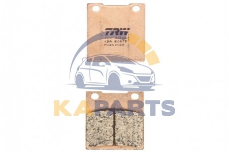 Гальмівні колодки задн, призначення: шосейне/гоночні, матеріал: агломерат-SH, 52,9x52,5x9мм KAWASAKI Z, ZR, ZRX, ZX, ZX-12R, ZX-7R, ZXR, ZZR SUZUKI GS, GSF, GSX, GSX-R, SV, TL 250-1300 1979-2011 MCB531SH