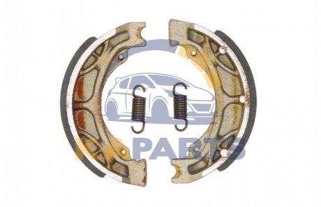 Тормозные колодки задн/передн 110x25мм (EN) With springs: Так APRILIA AMICO, CLASSIC, GULLIVER, RALLY, SCARABEO, SONIC, SPORTCITY, SR BENELLI 491 CAGIVA PASSING DAELIM OTELLO HONDA ATC 50-250 MCS800