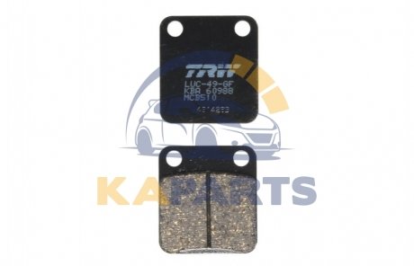 Тормозные колодки задн/передн, призначення: позашляховики/скутери/шосейне, материал: organic, 45x41,1x8мм DAELIM DELFINO, NS, OTELLO, S2, SE, SJ, SL, TAPO, VC, VIVO, VS HONDA CG 50-400 1985-2020 MCB510