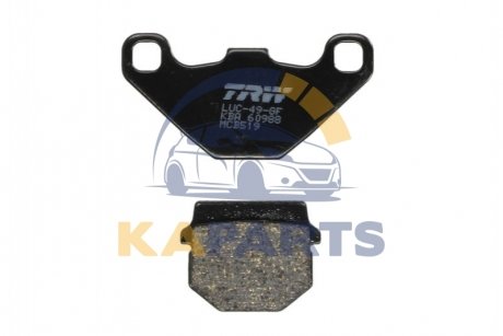 Тормозные колодки задн/передн, призначення: позашляховики/скутери/шосейне, материал: organic, 42,4x84,9x7мм ADLY NOBLE, THUNDERBIKE APRILIA AF1, PEGASO, RS4, TUAREG CPI HUSSAR, POPCORN 25-600 MCB519