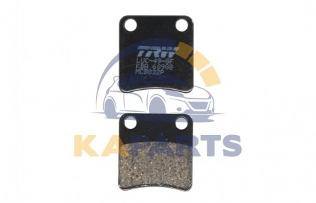 Тормозные колодки задн/передн, призначення: позашляховики/скутери/шосейне, материал: organic, 42,75x40,9x5,25мм APRILIA NA, SRV BMW C HONDA CRF, FJS, NC, VFR KYMCO MAXXER 125-1200 2001-2018 MCB832P