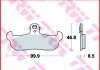 MCB579 TRW Тормозные колодки передн, призначення: позашляховики/скутери/шосейне, материал: organic, 46,8x99,9x8,5мм ALFER AR, GR APRILIA AF1, TUAREG CAGIVA CRUISER, FRECCIA, N, WMX 50-600 1987-2000 (фото 2)