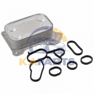 172717 FEBI BILSTEIN Масляный радиатор ALFA ROMEO MITO CHEVROLET AVEO FIAT 500, 500 C, 500L, DOBLO, DOBLO CARGO, DOBLO/MINIVAN, FIORINO, FIORINO/MINIVAN, GRANDE PUNTO, IDEA, LINEA, PUNTO 1.3D/1.4/1.6D 05.04-