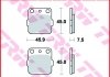 MCB538SI TRW Гальмівні колодки задн/передн, призначення: позашляховики, матеріал: агломерат-SI, 45x45,9x7,5мм HONDA ATC, TRX KAWASAKI KFX, KH, KM, KSF, KX, KXF, XT SUZUKI RM 65-450 1978-2011 (фото 2)