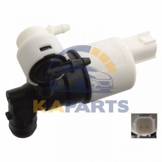 103391 FEBI BILSTEIN Насос стеклоомывателя передн (12В, вітрове стекло одношвидкісний насос) VOLVO V60 I FORD C-MAX II, GRAND C-MAX FURGON/MINIVAN/KOMBI/NADWOZIE WIELKOPRZESTRZENNE (MPV) 04.10-06.19
