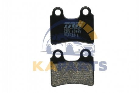 Гальмівні колодки задн/передн, призначення: позашляховики/скутери/шосейне, матеріал: organic, 43,4x49,6x6мм BETA EVO, REV GAS GAS RANDONNE, TXT 80-300 MCB766