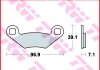 MCB619 TRW Гальмівні колодки задн/передн, призначення: позашляховики/скутери/шосейне, матеріал: organic, 39,1x96,9x7,1мм POLARIS SPORTSMAN 500-800 2002-2011 (фото 2)