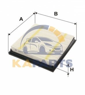 WA9745 WIX FILTERS Фильтр воздушный (фільтруючий элемент) CHRYSLER 200 DODGE AVENGER, JOURNEY FIAT FREEMONT 3.6/3.6ALK 09.10-