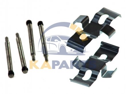 1091007 QUICK BRAKE Монтажный набор тормозных колодок передн MERCEDES S (W116), SL (C107), SL (R107) 2.7-4.9 05.71-08.89