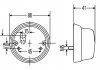 2BA001259611 HELLA Фонарь Лев/Прав (цвет стекла: жовт, K (18W), из патроном лампочки) CASE DAF FENDT JOHN DEERE VOLVO (фото 2)