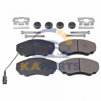 116049 FEBI BILSTEIN Комплект тормозных колодок передн , CITROEN JUMPER I FIAT DUCATO PEUGEOT BOXER 1.9D-2.8D 02.94-