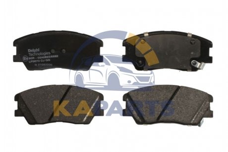 LP3673 Delphi Комплект гальмівних колодок передн , KIA SOUL III, SOUL III CARGO 1.6/Electric 01.19-